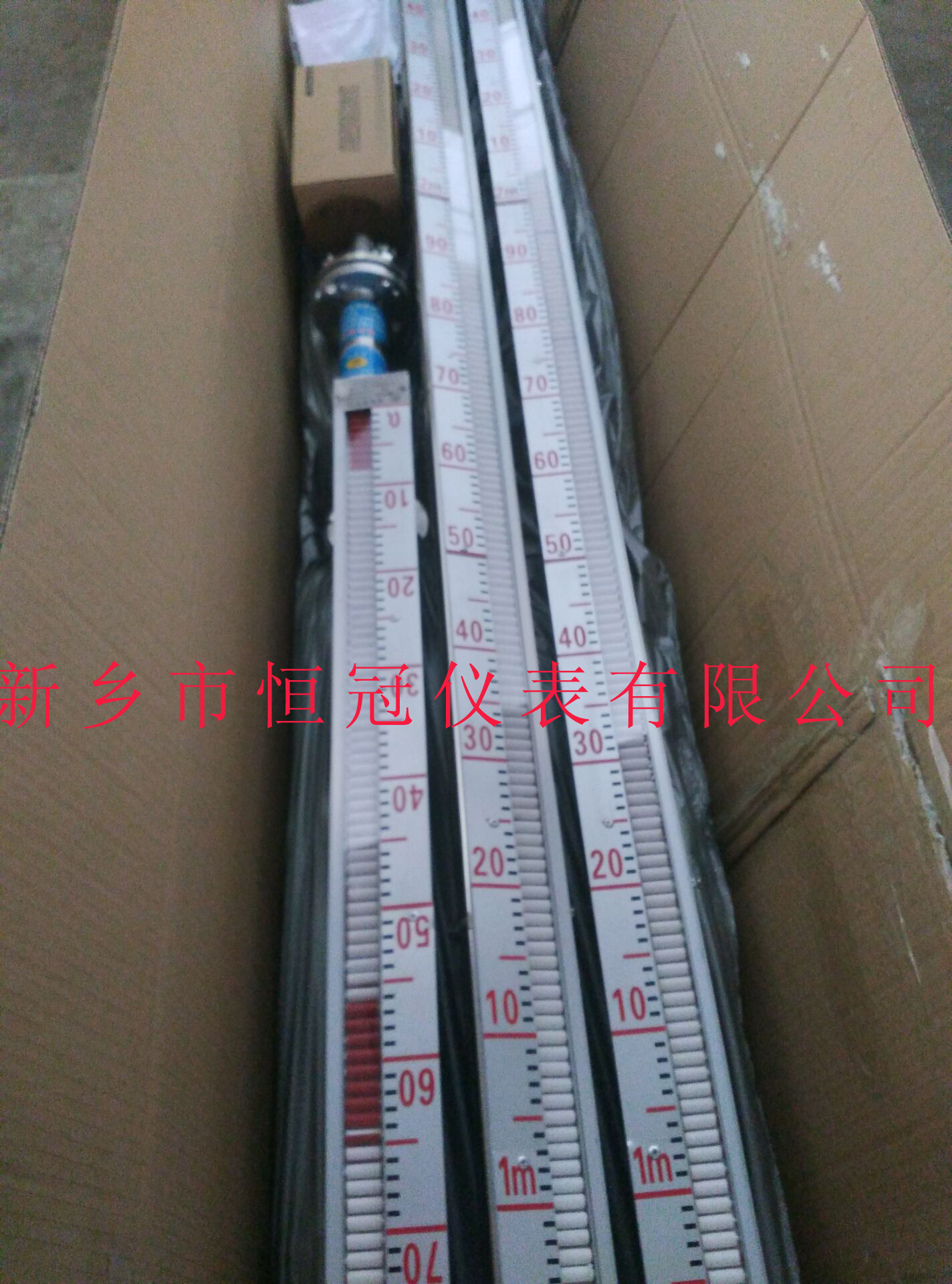 大連訂制的磁性翻板式液位計已發貨，李經理您保持手機暢通，以方便接收